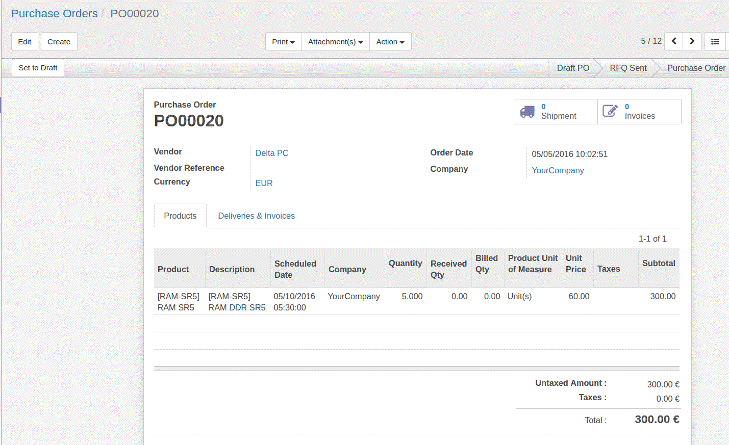 purchase order